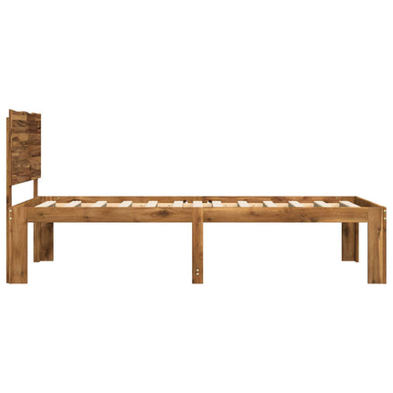 Enkelt Sengebund med Hovedgærde ROSTOCK Naturfarvet 90 x 190 cm
