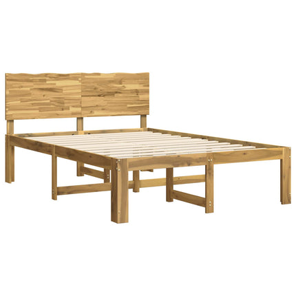Dobbelt Sengestel med Hovedgærde ROSTOCK Hvid 120 x 190 cm