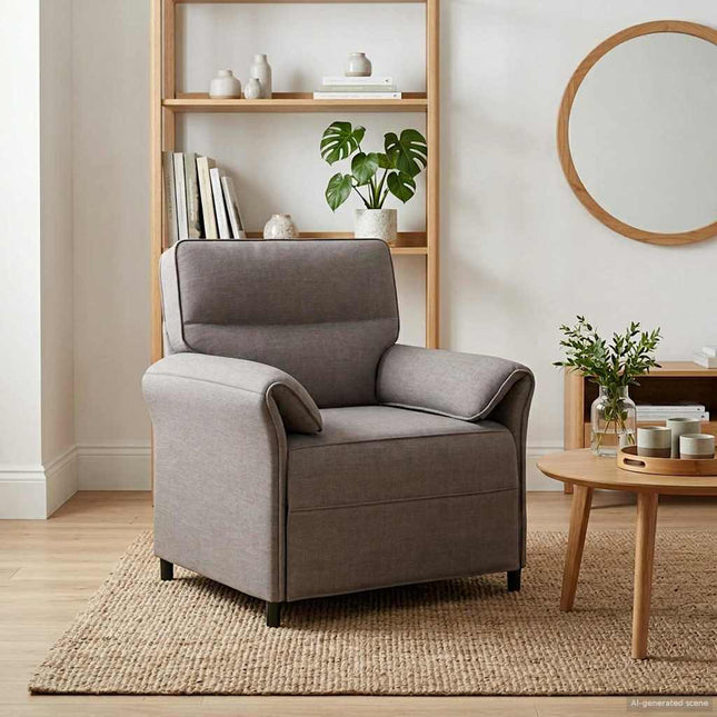 1-personers sofa Gråbrun 88 x 83 x 95 cm
