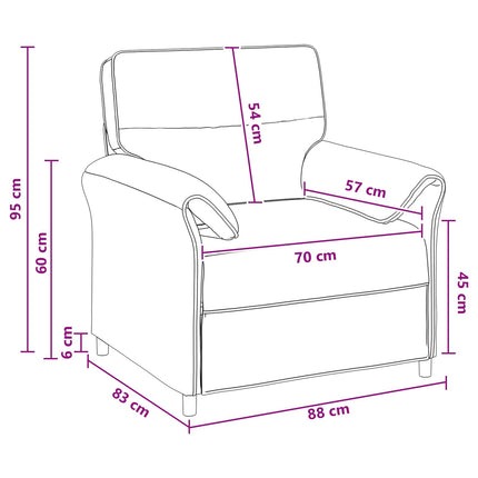 Sofa 100% polyester metalramme MDF, Krydsfinér
