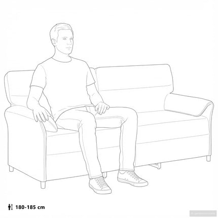 Sofa 100% polyester metalramme MDF, Krydsfinér