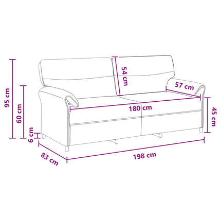 Sofa 100% polyester metalramme MDF, Krydsfinér
