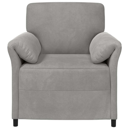 1-personers sofa Lysegrå 88 x 83 x 95 cm Fløjl