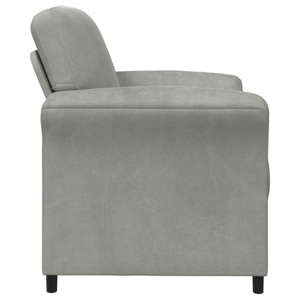1-personers sofa Lysegrå 88 x 83 x 95 cm Fløjl