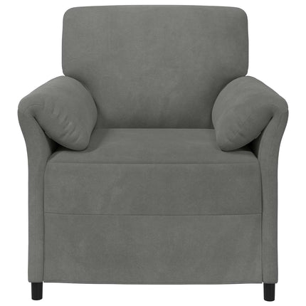 1-personers sofa Mørkegrå 88 x 83 x 95 cm Fløjl