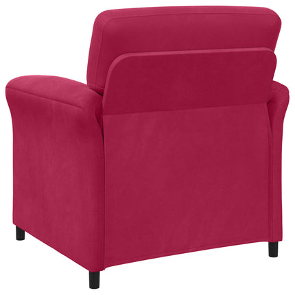 1-personers sofa Vinrød 88 x 83 x 95 cm Fløjl