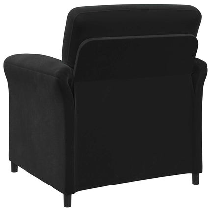 1-personers sofa Sort 88 x 83 x 95 cm Fløjl