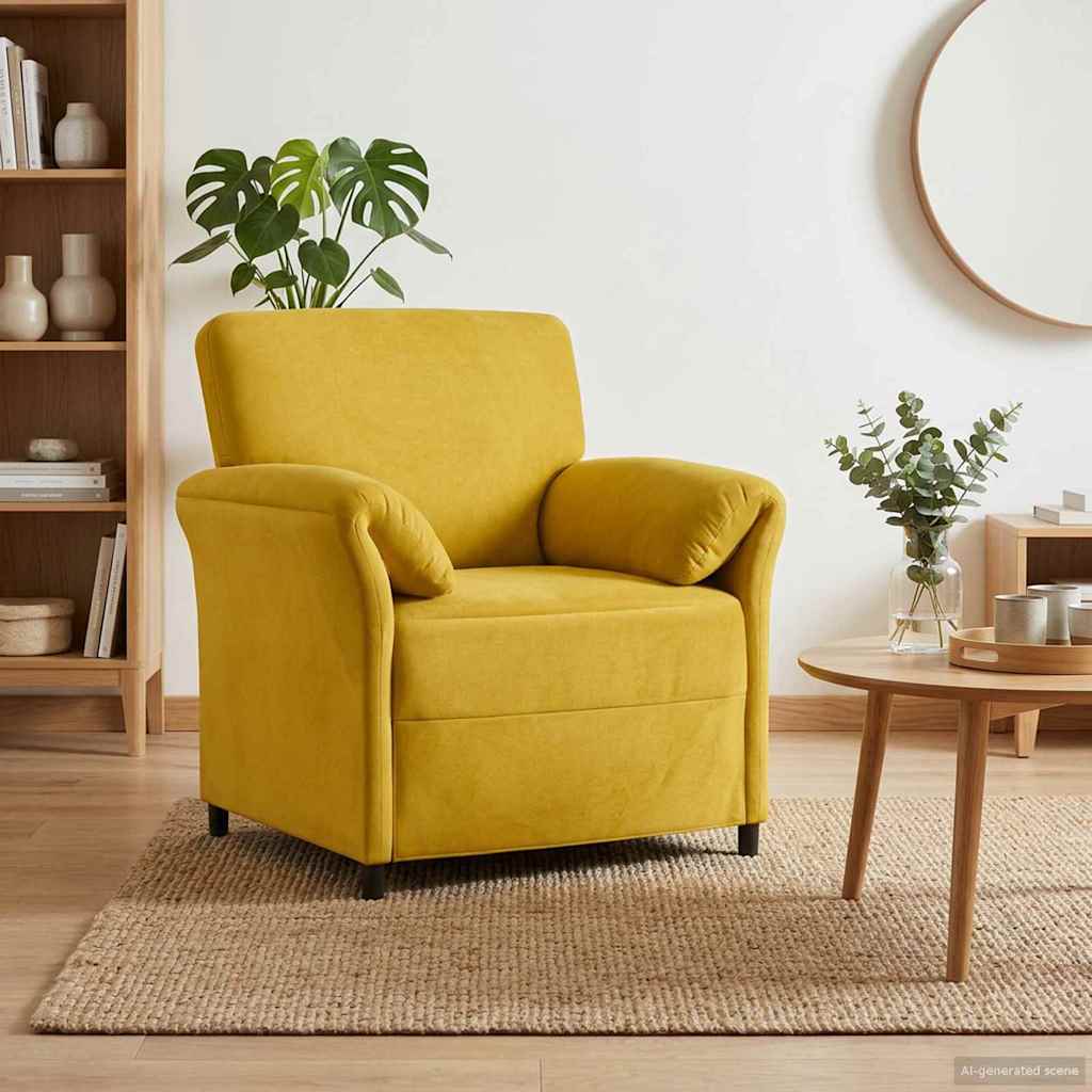 1-personers sofa Gul 88 x 83 x 95 cm Fljl