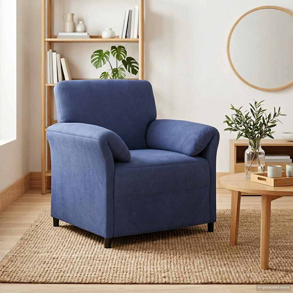 1-personers sofa Politi bl 88 x 83 x 95 cm Fljl