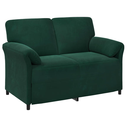 2-personers sofa Mørkegrøn 138 x 83 x 95 cm Fløjl