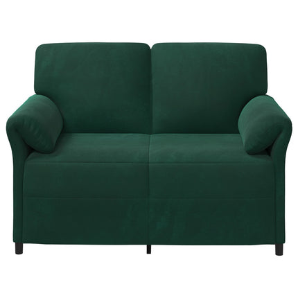2-personers sofa Mørkegrøn 138 x 83 x 95 cm Fløjl