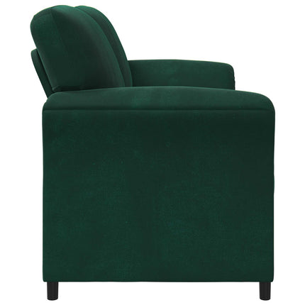 2-personers sofa Mørkegrøn 138 x 83 x 95 cm Fløjl
