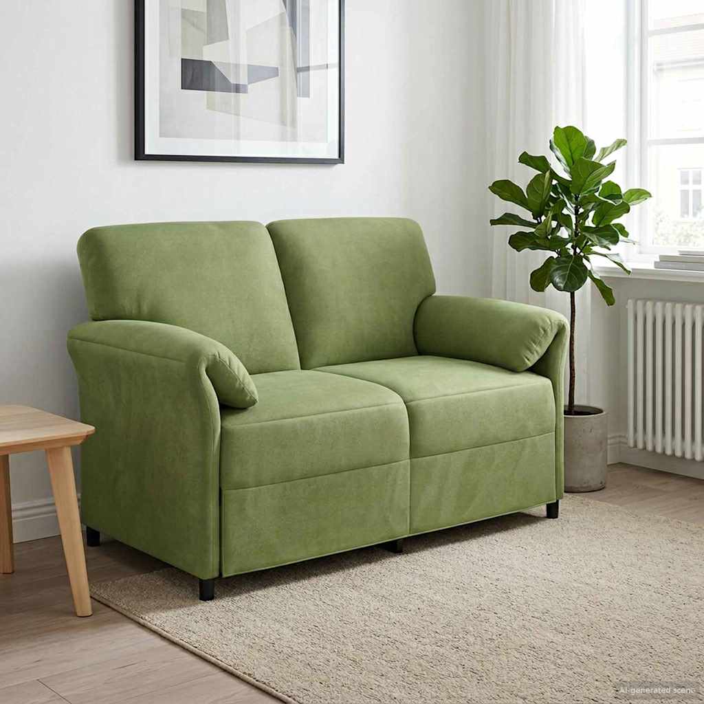 2-personers sofa Lys grn 138 x 83 x 95 cm Fljl