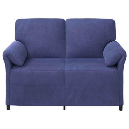2-personers sofa Politi blå 138 x 83 x 95 cm Fløjl
