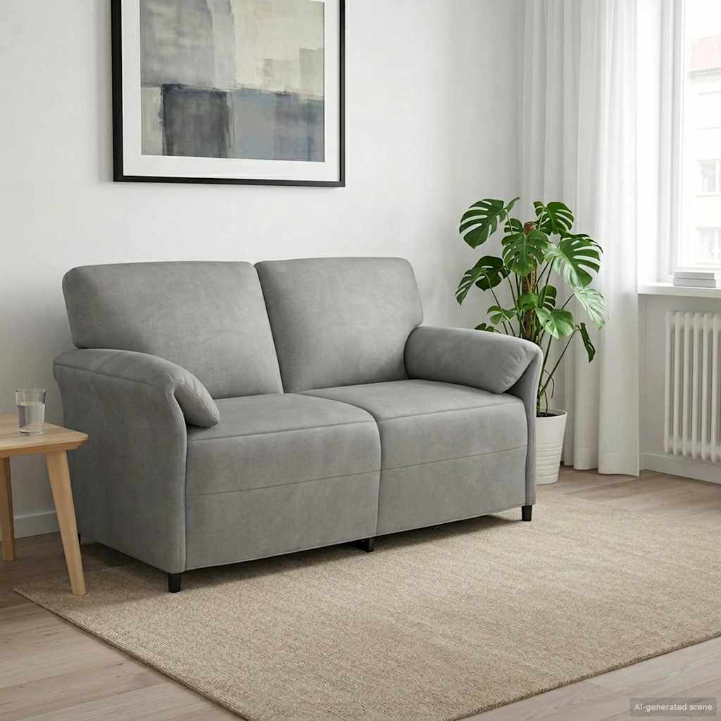 2-personers sofa Lysegr 158 x 83 x 95 cm Fljl
