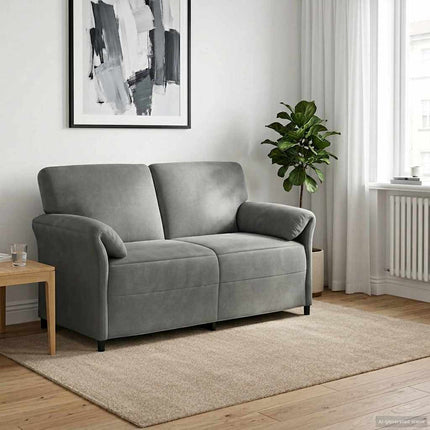 2-personers sofa Mørkegrå 158 x 83 x 95 cm Fløjl