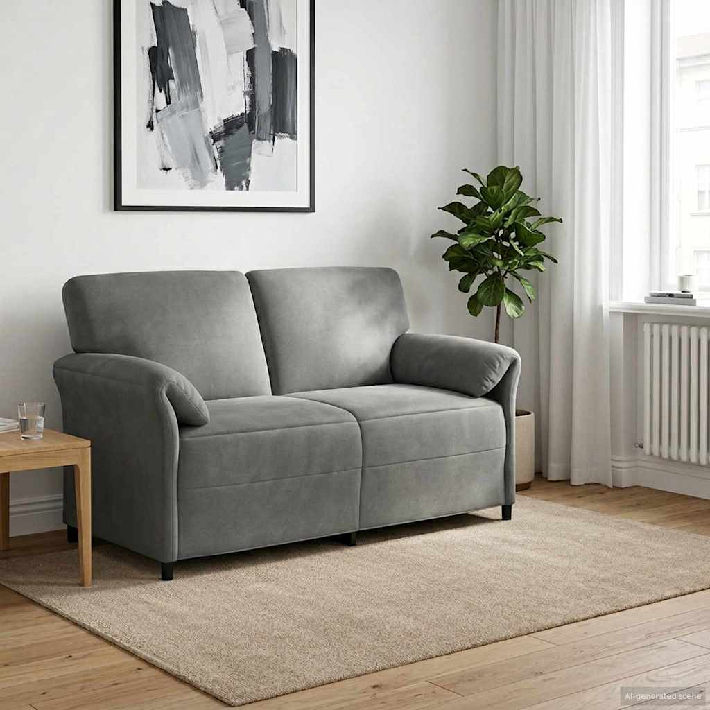2-personers sofa Mrkegr 158 x 83 x 95 cm Fljl