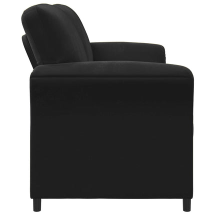 2-personers sofa Sort 158 x 83 x 95 cm Fløjl