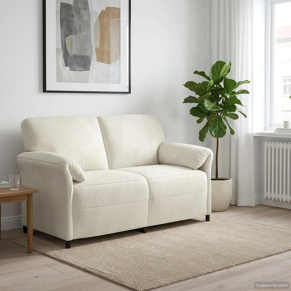 2-personers sofa Cremefarvet 158 x 83 x 95 cm Fljl