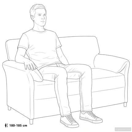 2-personers sofa Lilla 158 x 83 x 95 cm Fløjl
