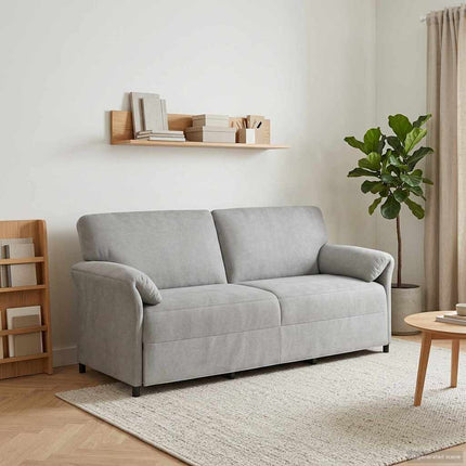 3-personers sofa Lysegrå 198 x 83 x 95 cm Fløjl