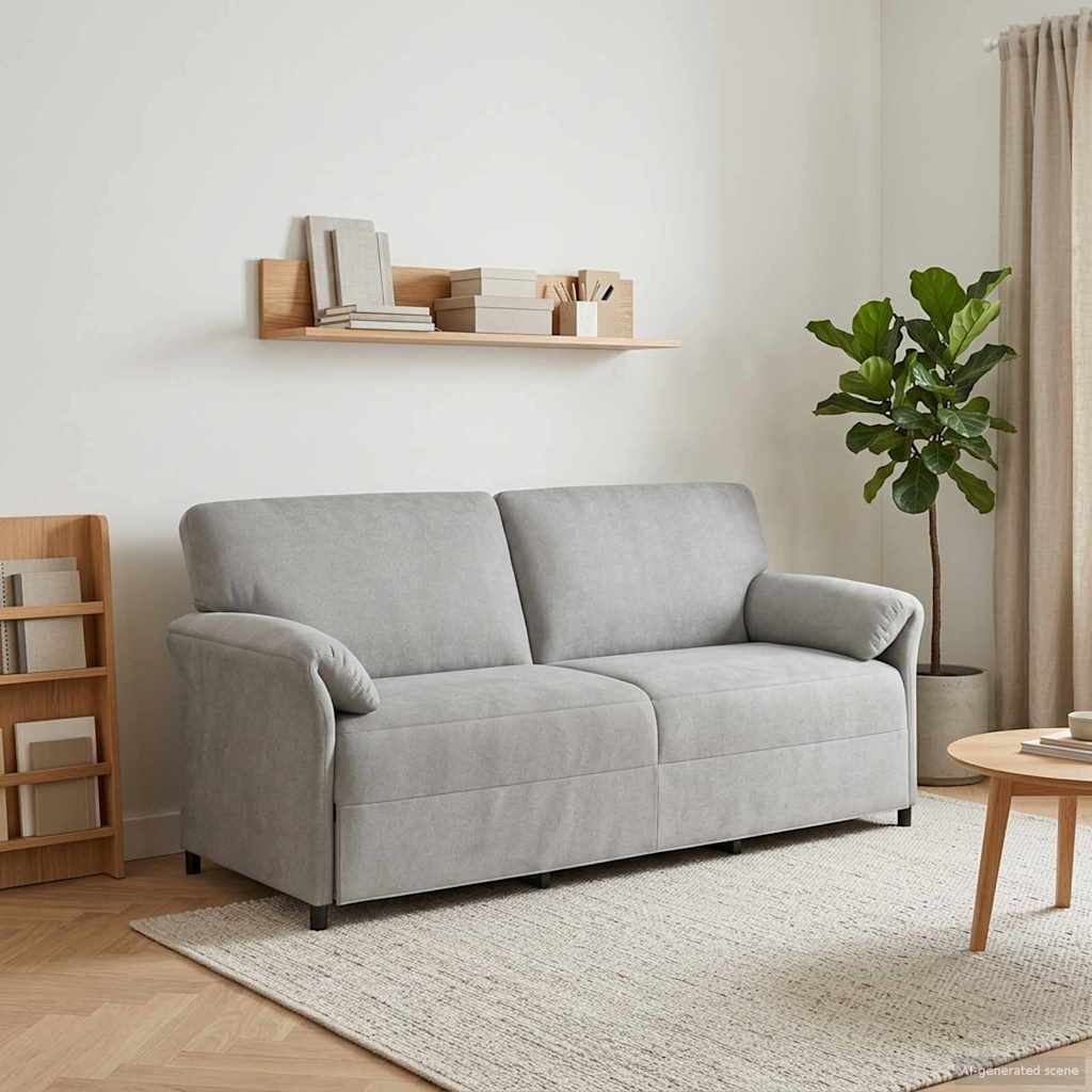 3-personers sofa Lysegr 198 x 83 x 95 cm Fljl