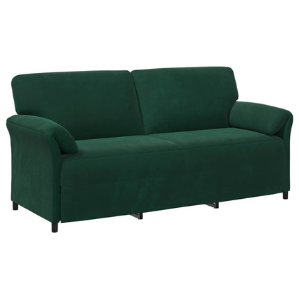 3-personers sofa Mørkegrøn 198 x 83 x 95 cm Fløjl