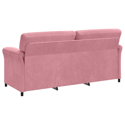 3-personers sofa Lyserød 198 x 83 x 95 cm Fløjl