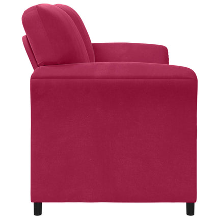 3-personers sofa Vinrød 198 x 83 x 95 cm Fløjl