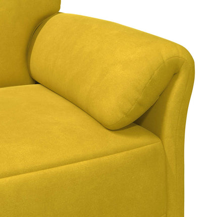 3-personers sofa Gul 198 x 83 x 95 cm Fløjl