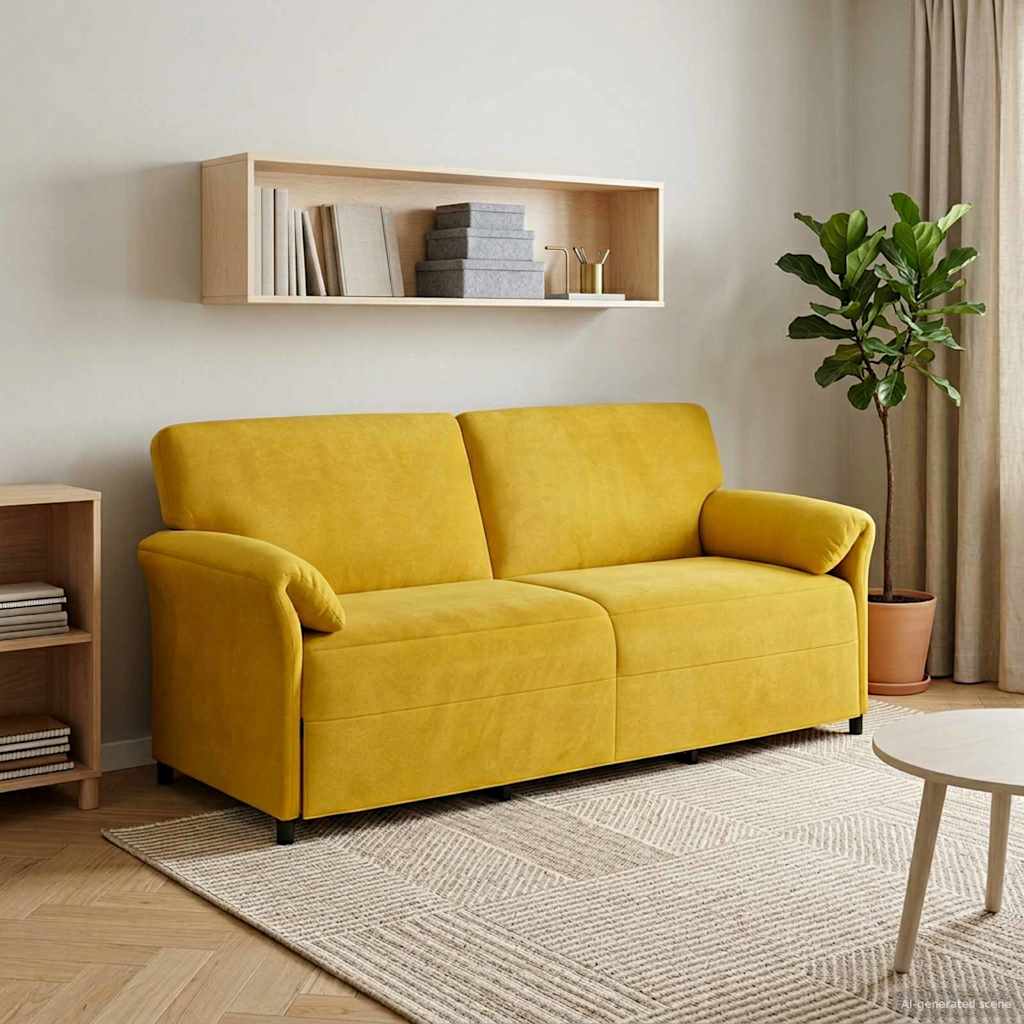 3-personers sofa Gul 198 x 83 x 95 cm Fljl