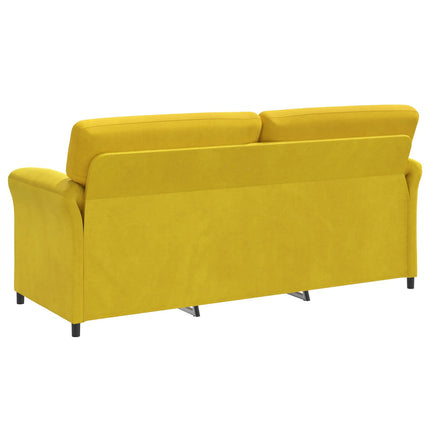 3-personers sofa Gul 198 x 83 x 95 cm Fløjl