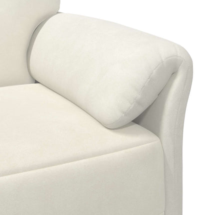3-personers sofa Cremefarvet 198 x 83 x 95 cm Fløjl