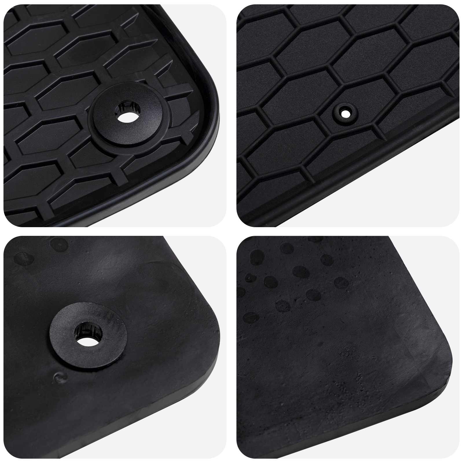 Bilmåtte 4 pcs Sort passer til AUDI Q2 2017 Gummi