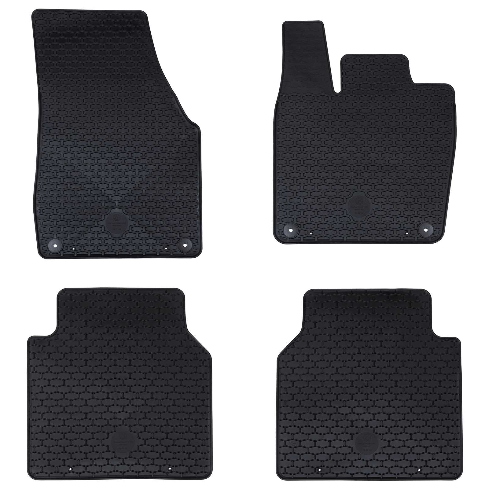 Bilmåtte 4 pcs Sort tilpasset VW ID.7 2023- Gummi