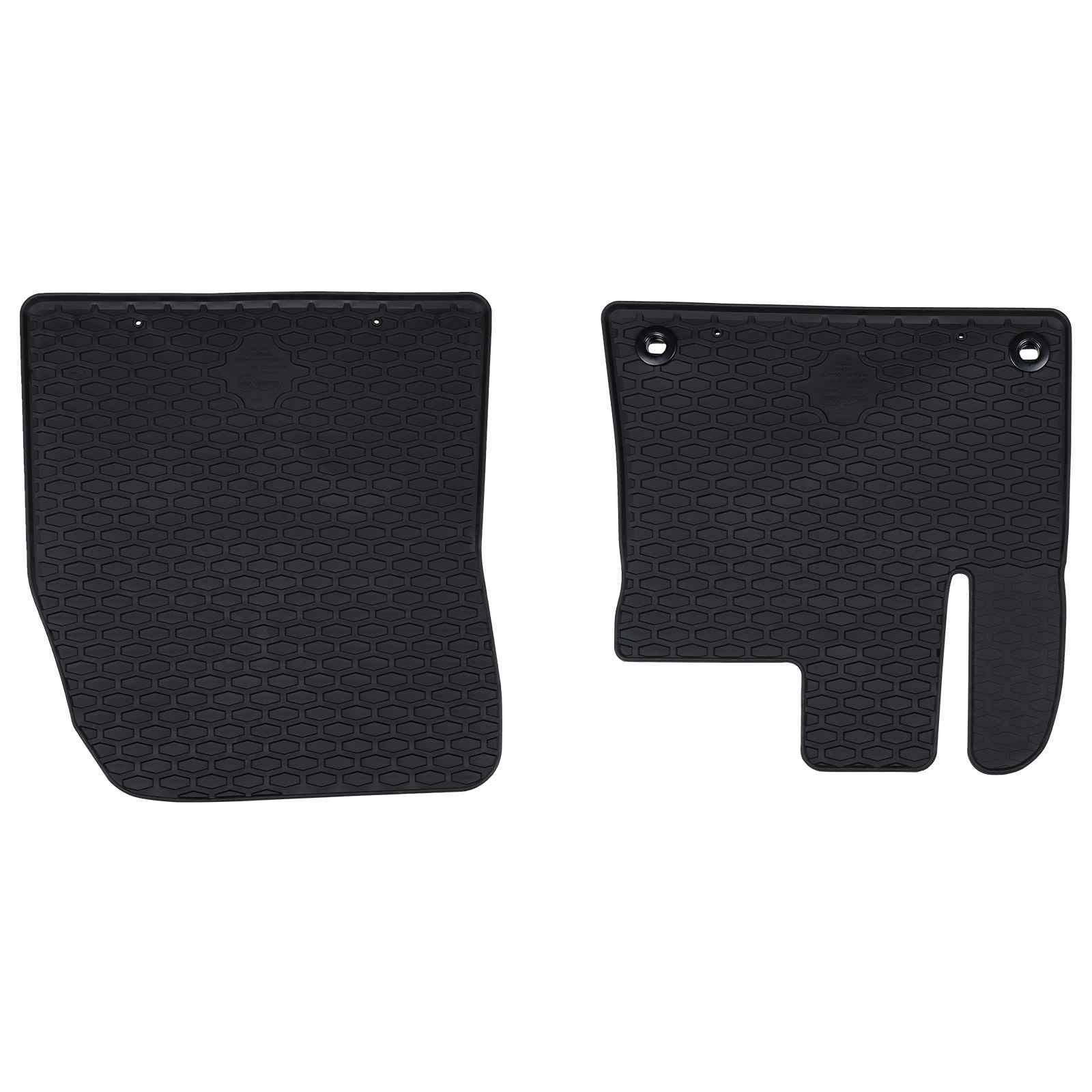 Bilmåtte 2 pcs Sort Gummi billede
