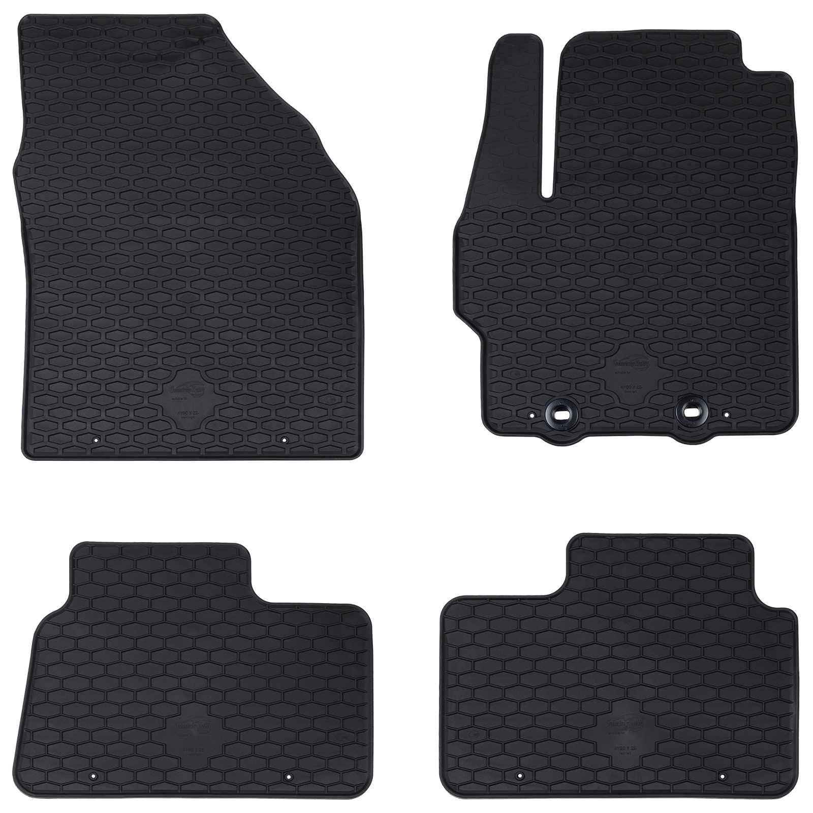 Bilmåtte 4 pcs Sort Velegnet til Toyota AYGO X 2022- Gummi billede