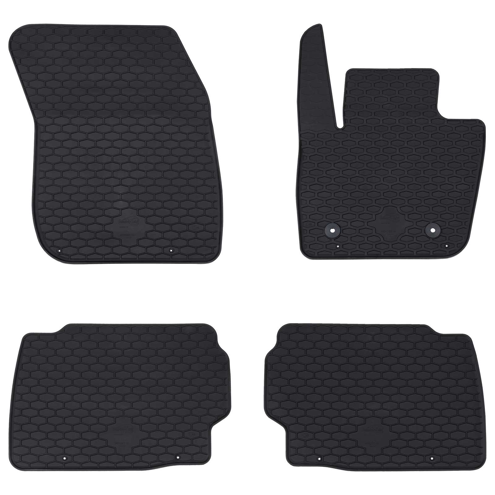 Bilmåtte 4 pcs Sort velegnet til Ford MONDEO 2014- Gummi billede