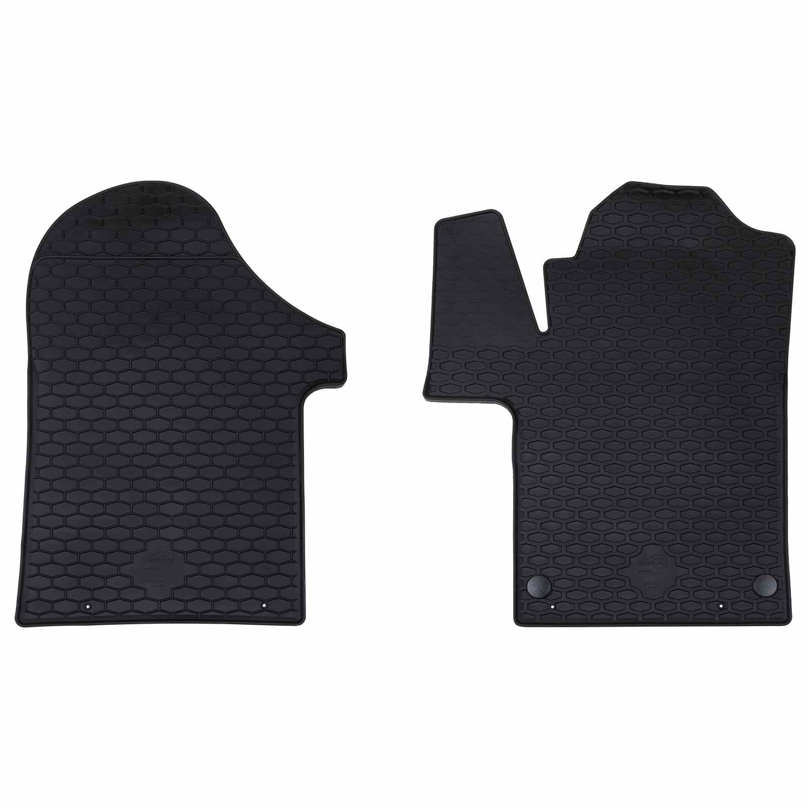 Bilmåtte 2 pcs Sort Gummi billede