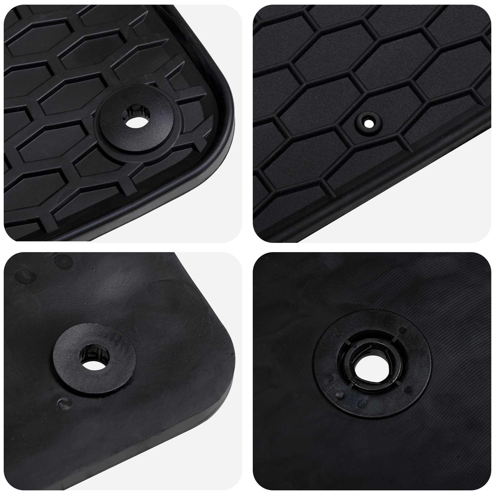Bilmåtte 4 pcs Sort passer til VW ID.3 2019- Gummi
