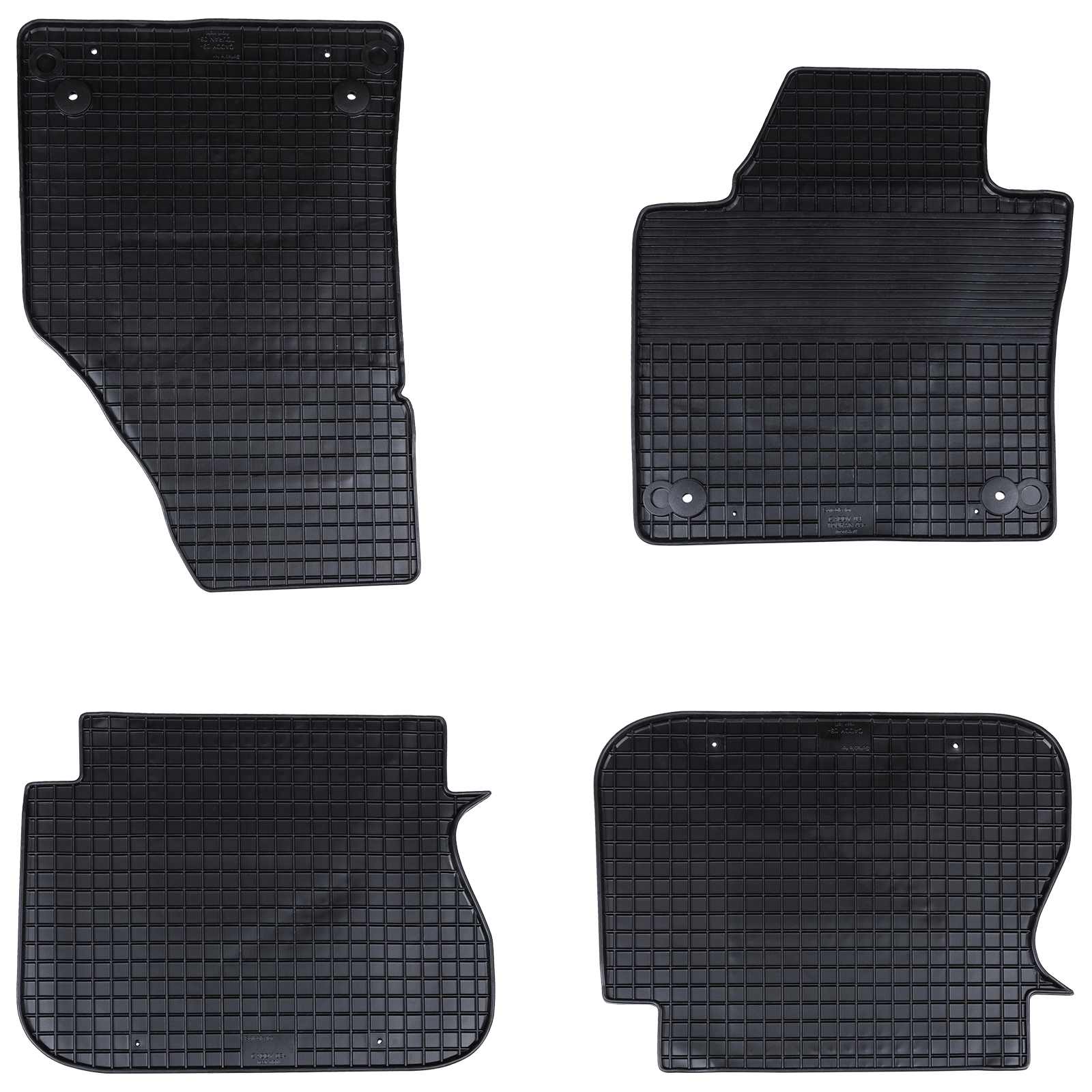 Bilmåtte 4 pcs Sort passer til VW CADDY 2003-2015, 2015-2020 BS