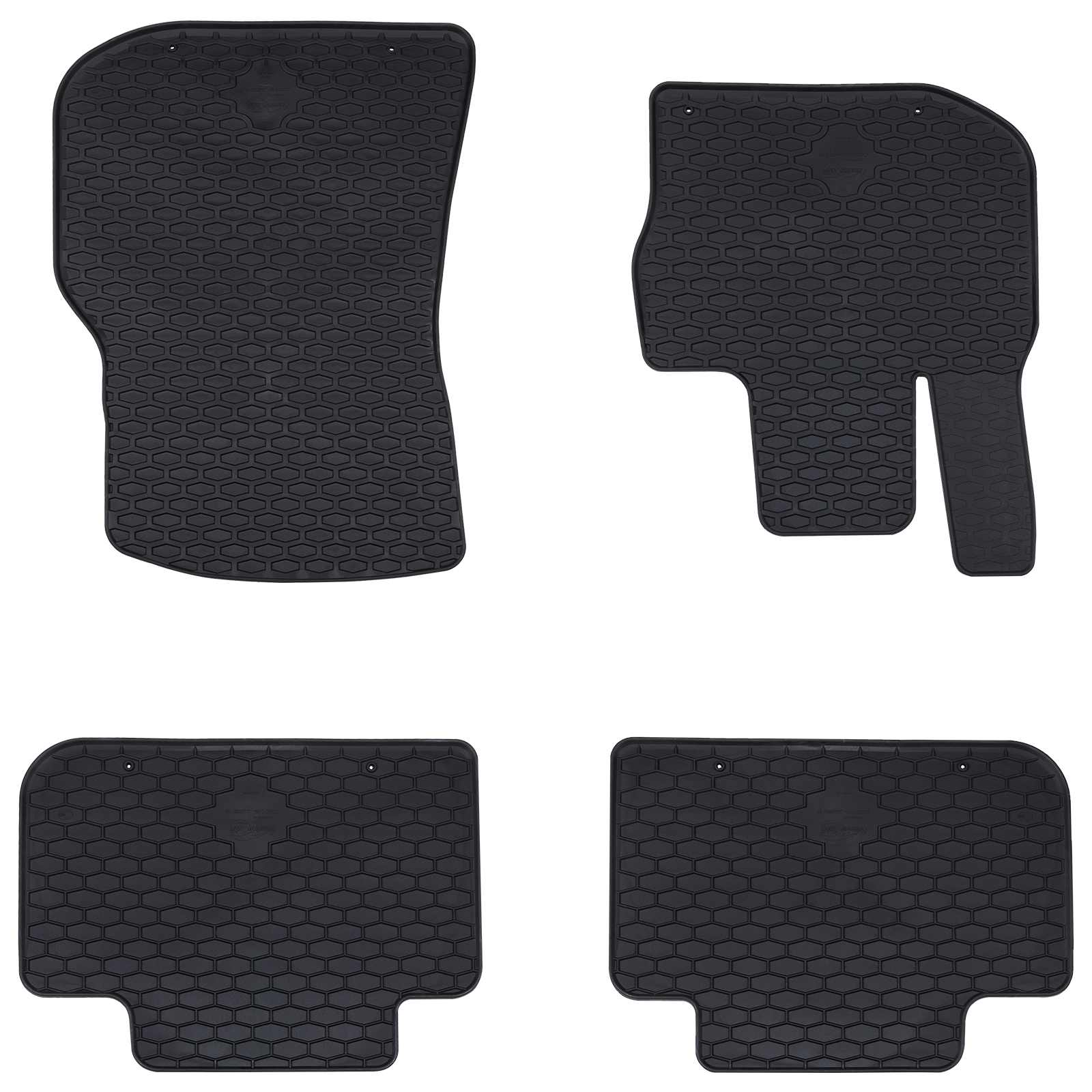 Bilmåtte 4 pcs Sort passer til BMW X3, X4 2018-4D Aft Gummi