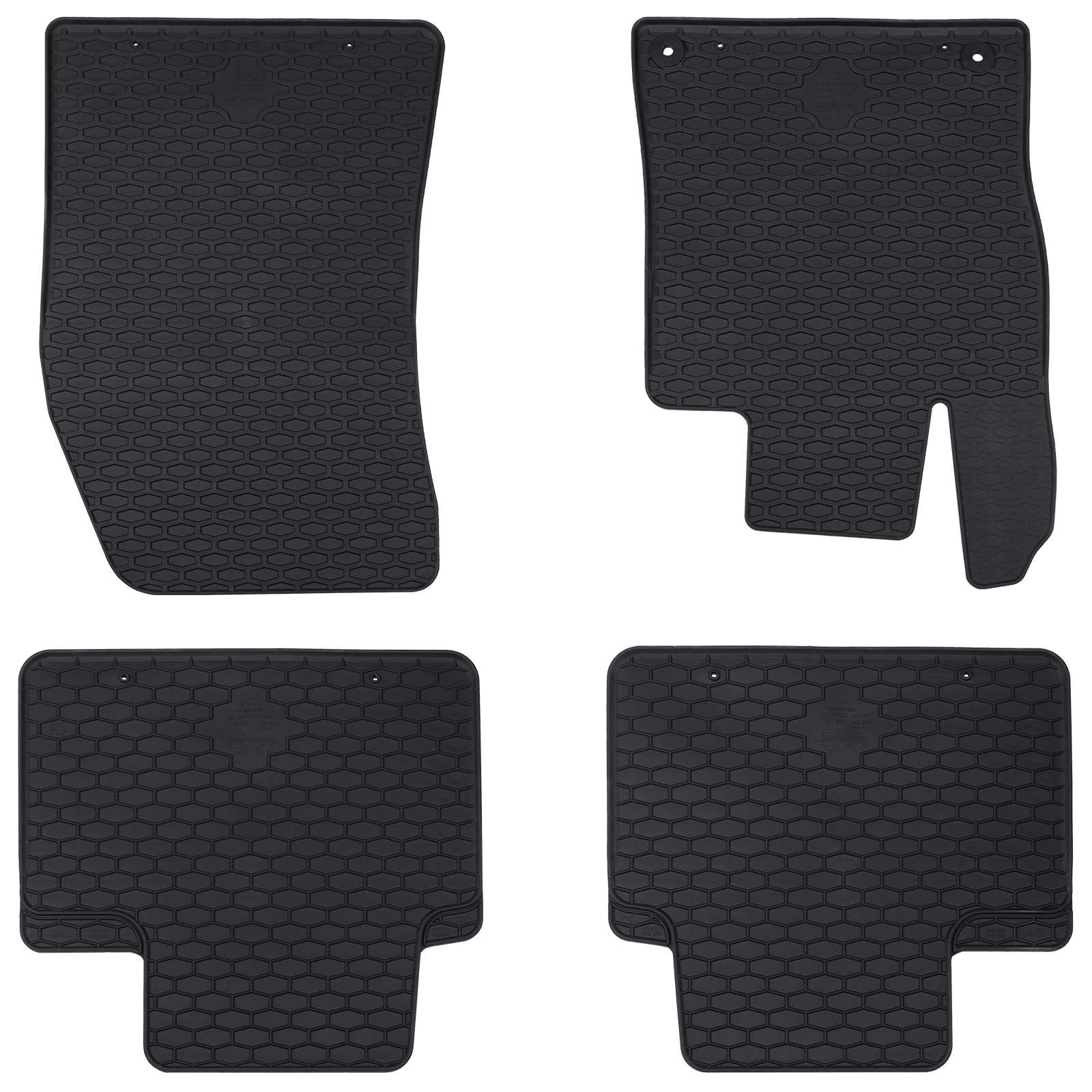 Bilmåtte 4 pcs Sort passer til 308 SW 2021- Gummi billede