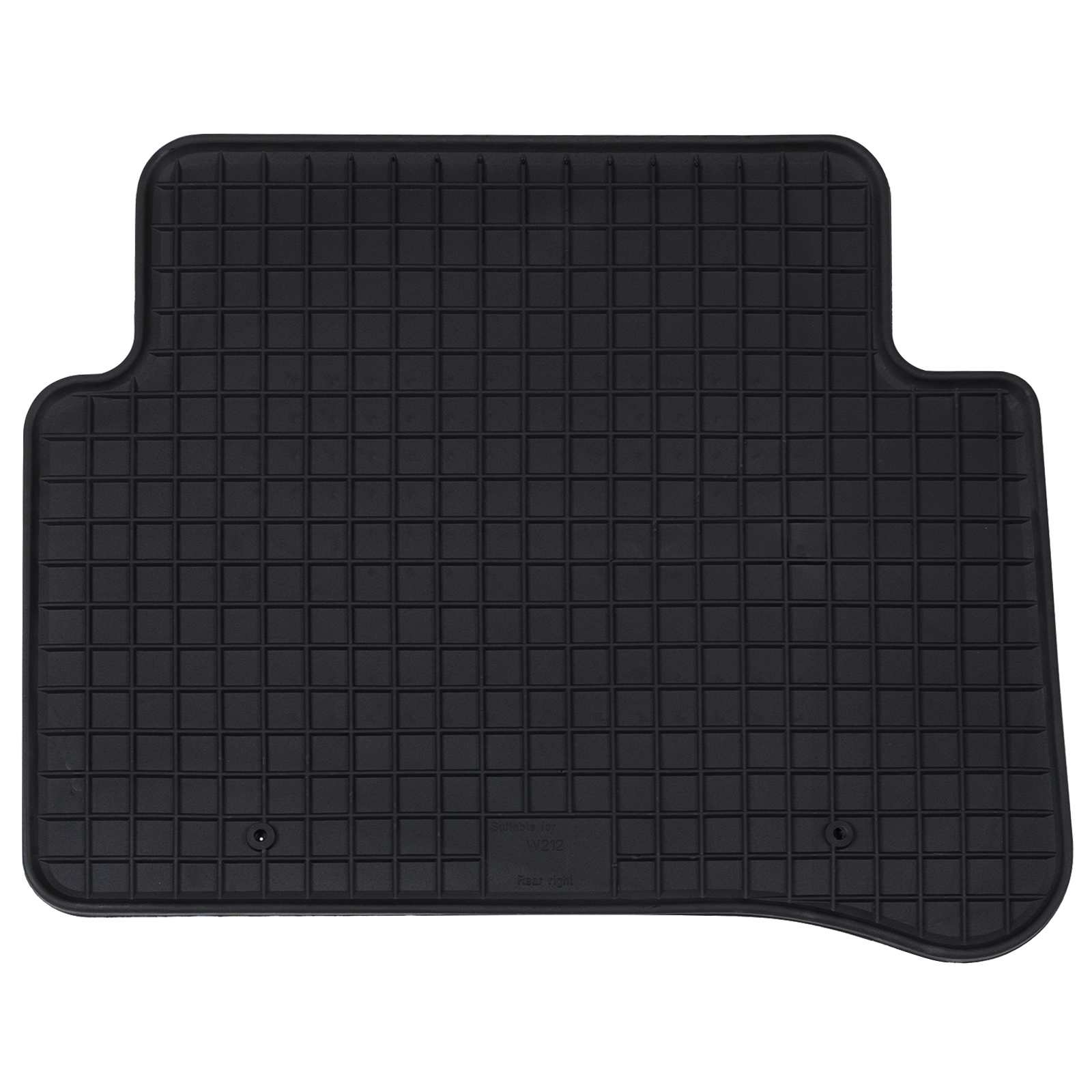 Bilmåtte 4 pcs Sort passer til MERCEDES E 2009-2016 Gummi