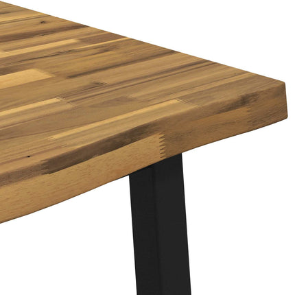 Dining table med live edge 160 x 70 x 75 cm Massivt Akacietræ