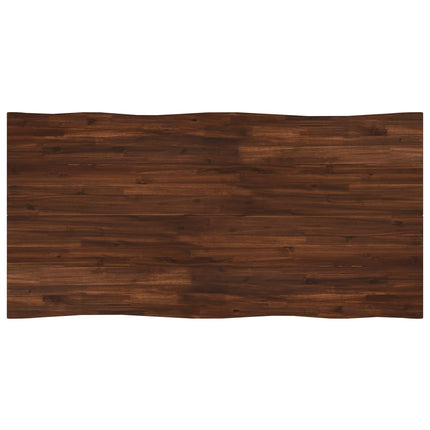 Dining table med live edge 160 x 80 x 75 cm Massivt Akacietræ