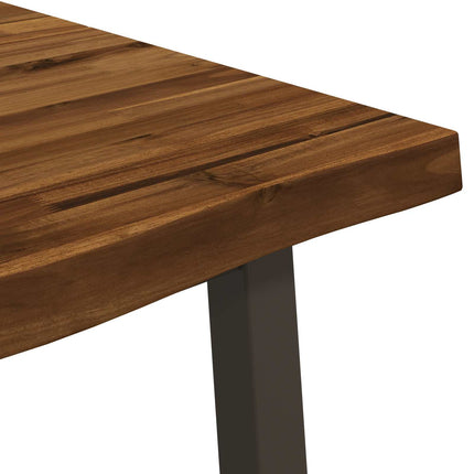 Dining table med live edge 160 x 80 x 75 cm Massivt Akacietræ
