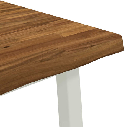Dining table med live edge 160 x 80 x 75 cm Massivt Akacietræ