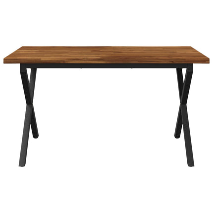 Dining table med live edge 140 x 70 x 75 cm Massivt Akacietræ
