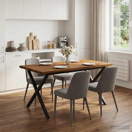 Dining table med live edge 140 x 70 x 75 cm Massivt Akacietræ